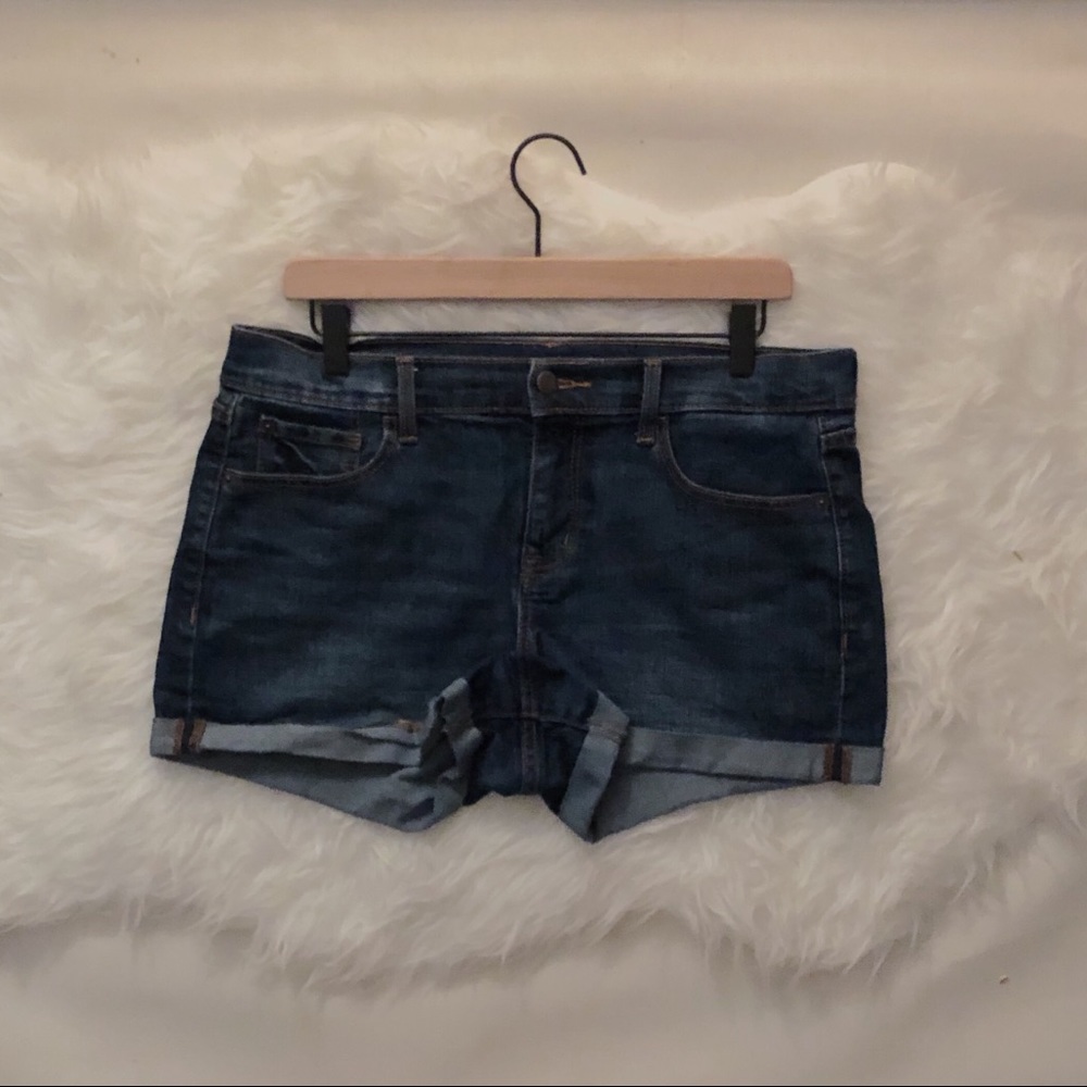 Old Navy The Boyfriend Jean Shorts Dark Wash